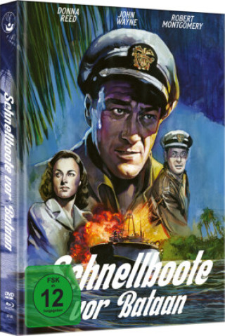 Filmek Schnellboote vor Bataan, 1 Blu-ray + 1 DVD (Extended Limited Mediabook) John Wayne