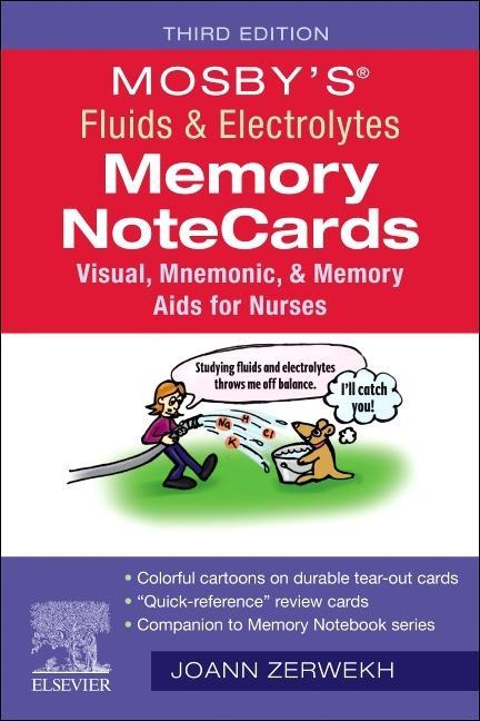 Kniha Mosby's (R) Fluids & Electrolytes Memory NoteCards JoAnn Zerwekh