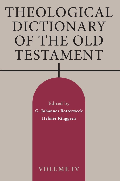 Livre Theological Dictionary of the Old Testament, Volume IV Helmer Ringgren