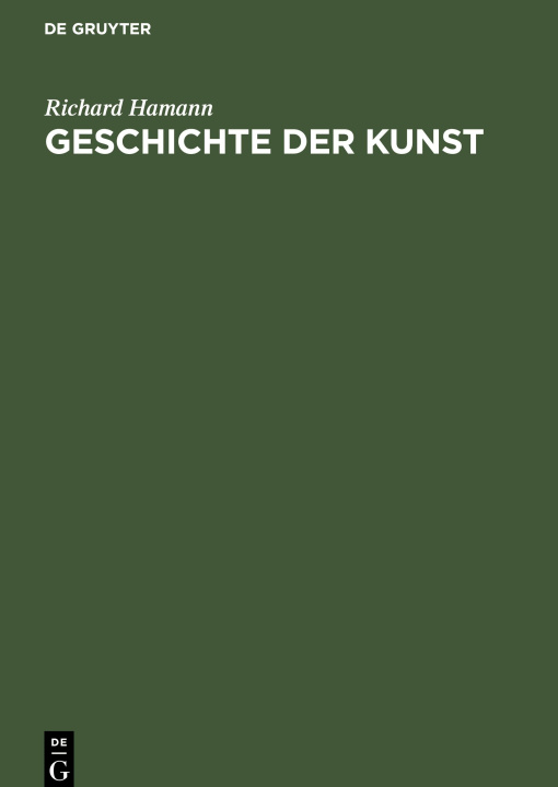 Kniha Geschichte der Kunst 