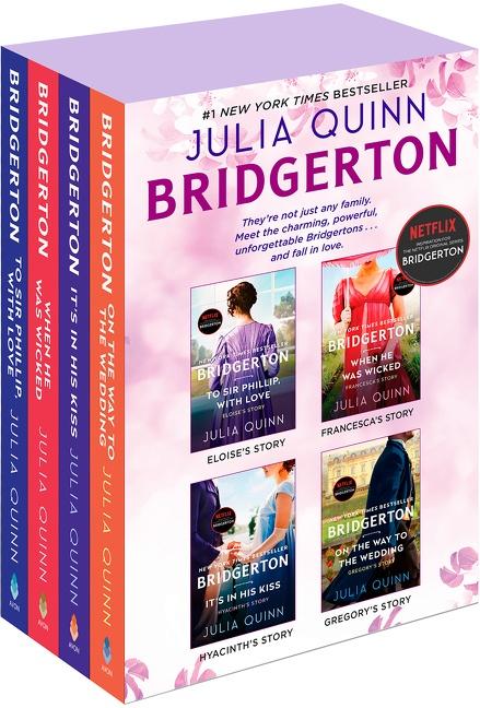 Книга Bridgerton Boxed Set 5-8: To Sir Phillip, with Love / When He Was Wicked / It's in His Kiss / On the Way to the Wedding 