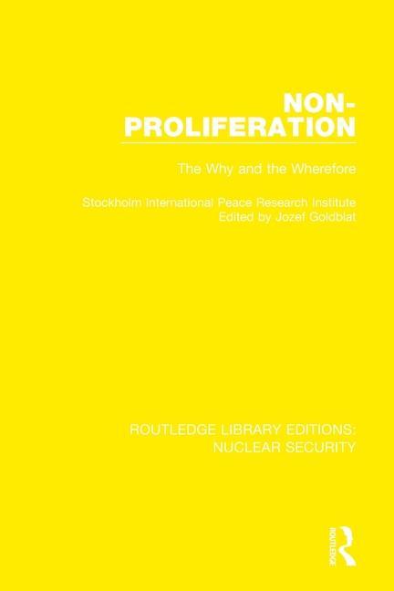 Knjiga Non-Proliferation Stockholm International Peace Research Institute