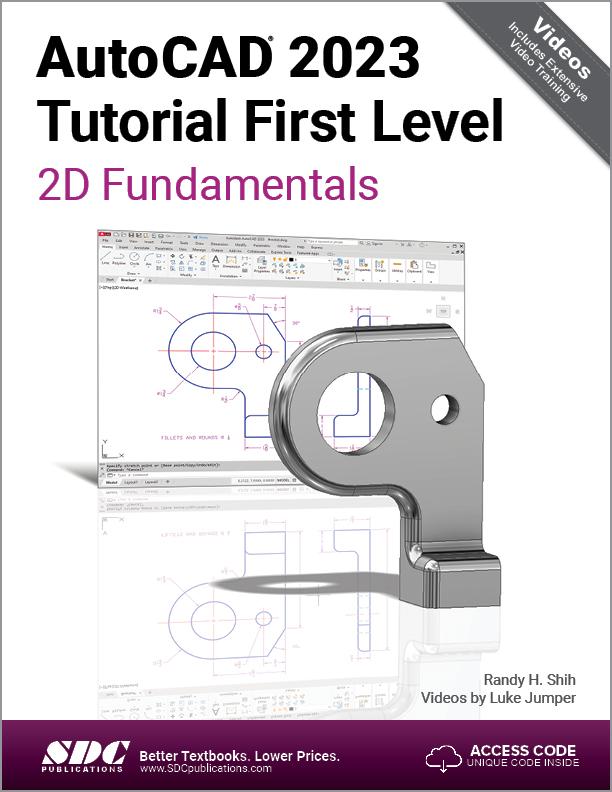 Boek AutoCAD 2023 Tutorial First Level 2D Fundamentals Luke Jumper