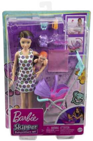 Hra/Hračka Barbie Skipper Babysitters Inc. Puppe mit Kinderwagen, Baby & Zubehör Mattel