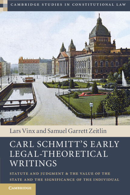 Kniha Carl Schmitt's Early Legal-Theoretical Writings 