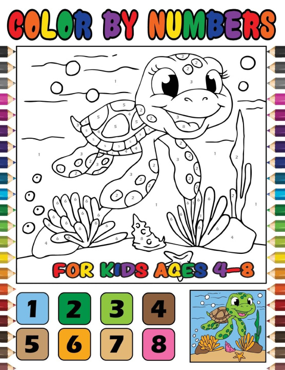 Książka Color by Numbers for Kids Ages 4-8 