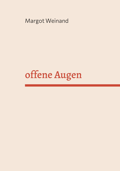 Book offene Augen Margot Weinand