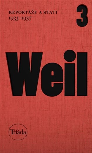 Книга Reportáže a stati 1933–1937 Jiří Weil