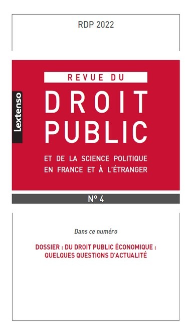 Kniha Revue du droit public et de la science politique en France et à l'étranger N°4-2022 