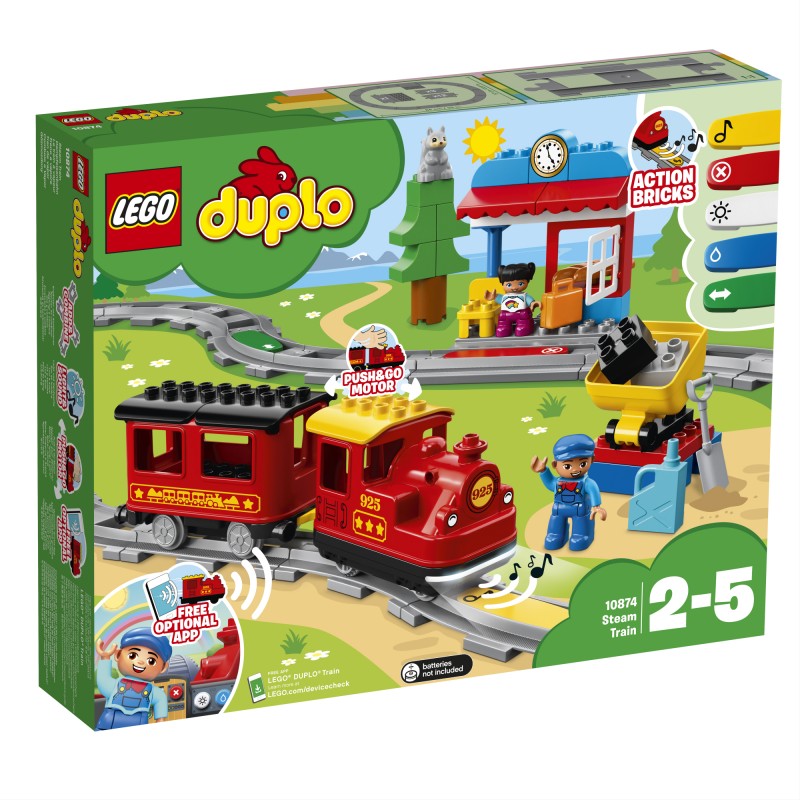 Книга LEGO Duplo. Pociąg parowy 10874 