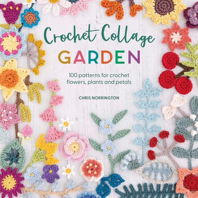 Book Crochet Collage Garden 