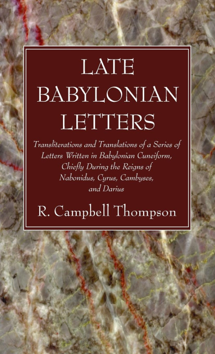 Kniha Late Babylonian Letters 