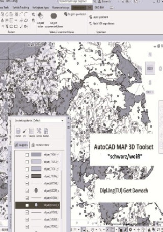 Книга AutoCAD MAP 3D Toolset, "schwarz/weiß" (zur Information) Gert Domsch