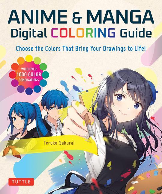 Carte Anime & Manga Digital Coloring Guide 