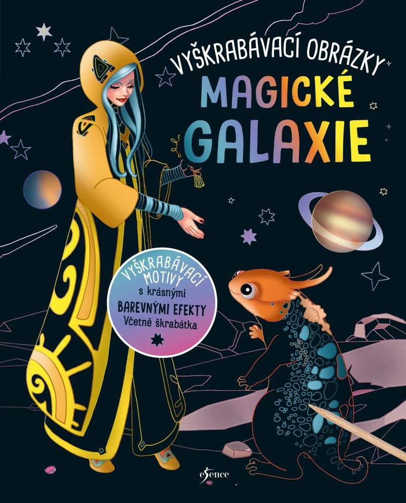 Kniha Vyškrabávací obrázky Magické galaxie 