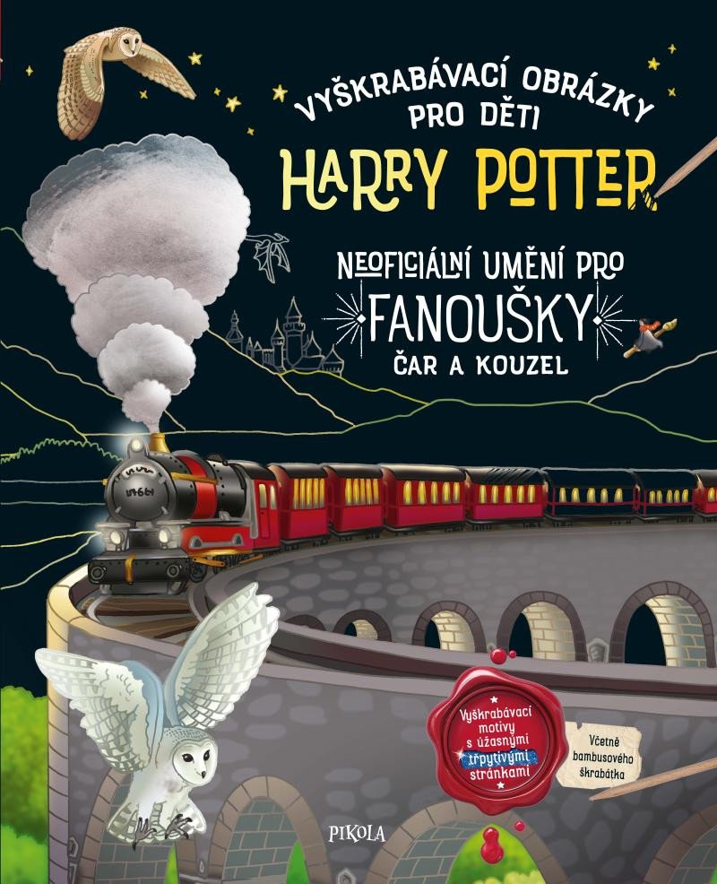 Книга Vyškrabávací obrázky pro děti Harry Potter 