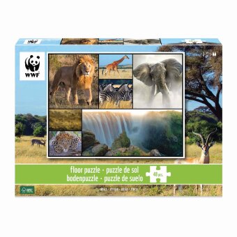 Hra/Hračka AMBASSADOR - Bodenpuzzle Afrika 48 Teile 