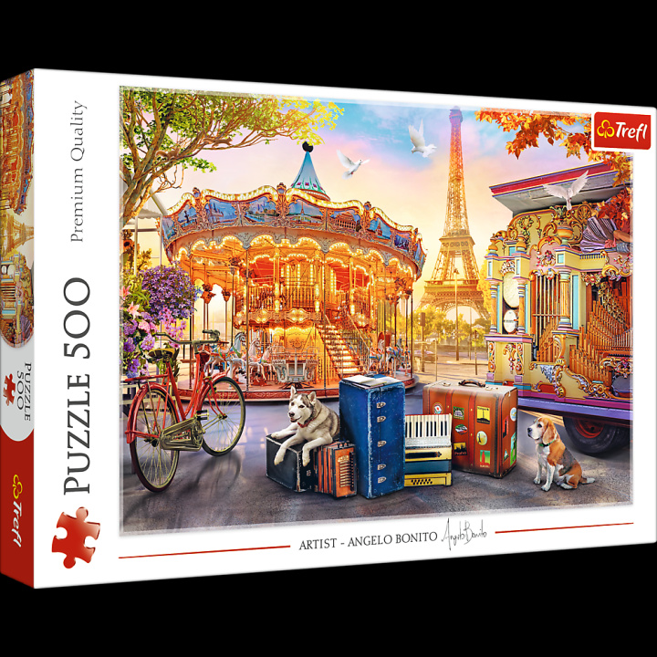 Hra/Hračka Puzzle 500 Wakacje w Paryżu 37426 