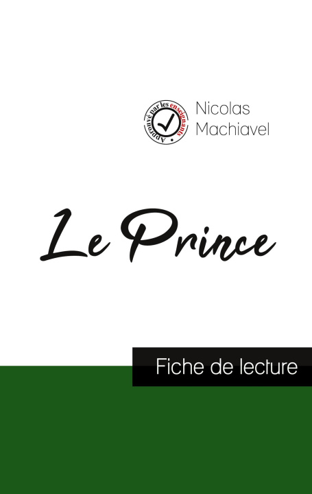 Book Prince de Machiavel (fiche de lecture et analyse complete de l'oeuvre) 