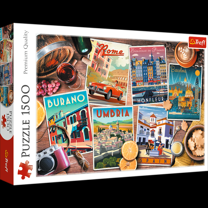 Game/Toy Puzzle 1500 Podróże po Europie 26199 Trefl PAP