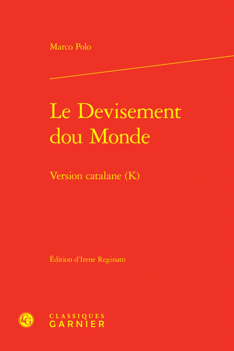 Kniha Le Devisement dou Monde Polo marco