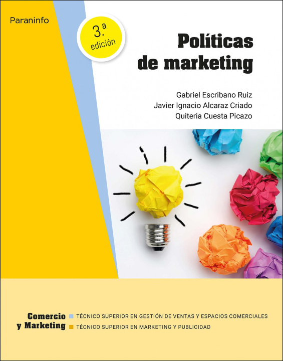 Könyv Políticas de marketing 3.ª edición 2022 GABRIEL ESCRIBANO