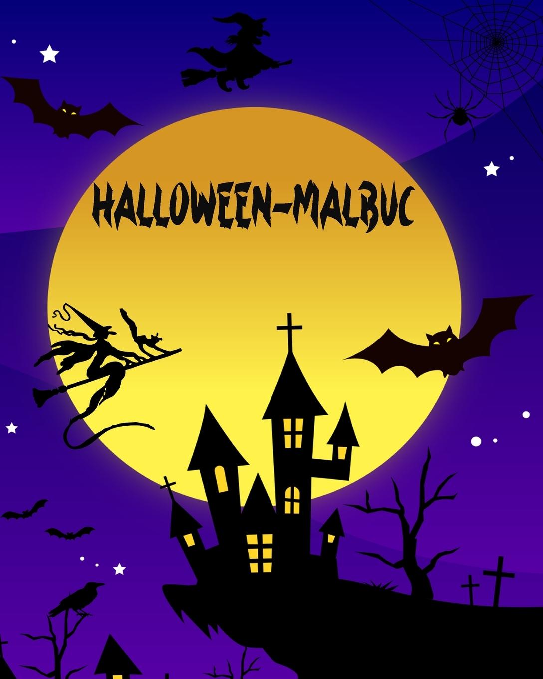 Carte Halloween-Malbuch 