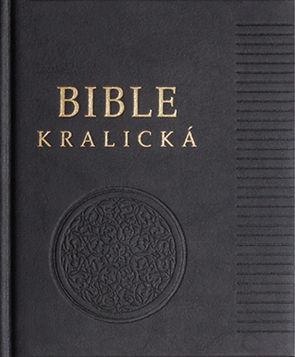 Kniha Poznámková Bible kralická černá, pravá kůže 