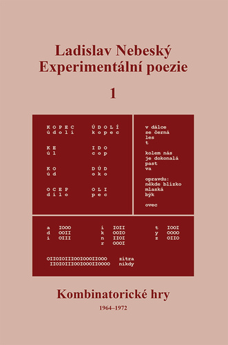 Könyv Experimentální poezie 1 Ladislav Nebeský