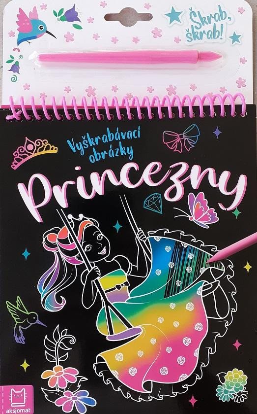 Kniha Princezny vyškrabávací obrázky Marzena Ćwik