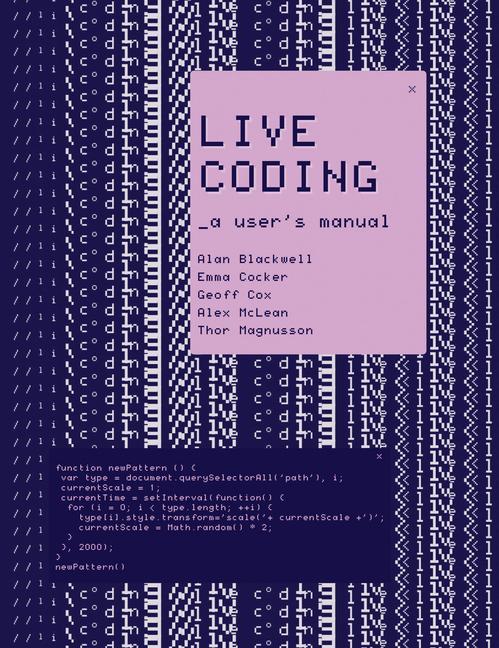 Knjiga Live Coding Emma Cocker