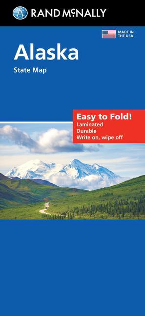 Tlačovina Rand McNally Easy to Fold: Alaska State Laminated Map 
