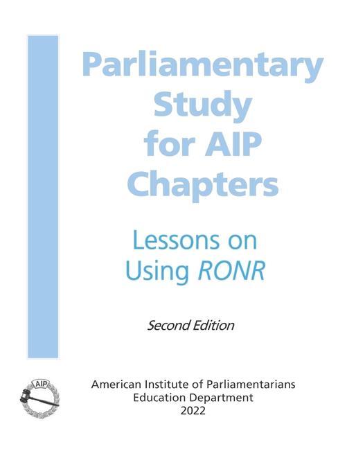 Carte Parliamentary Study American Institute of Parliamentarians