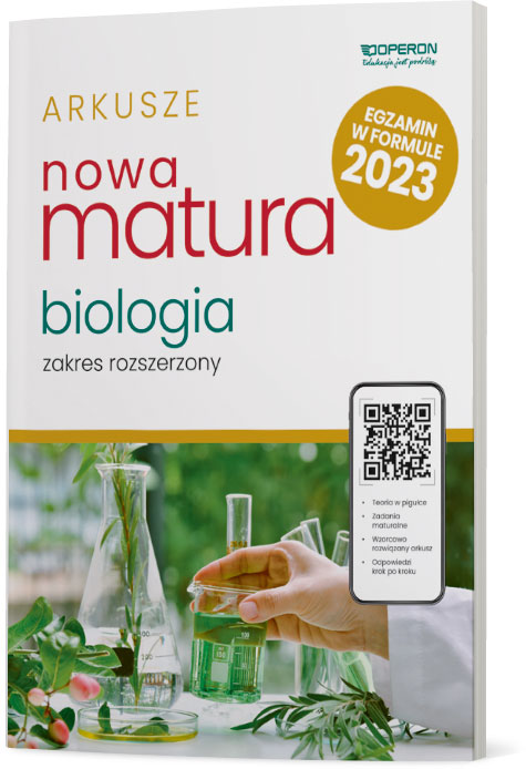 Kniha Nowa matura 2023 Biologia arkusze maturalne zakres rozszerzony Opracowanie zbiorowe