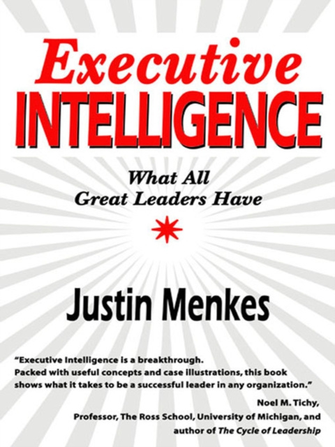 E-knjiga Executive Intelligence Justin Menkes