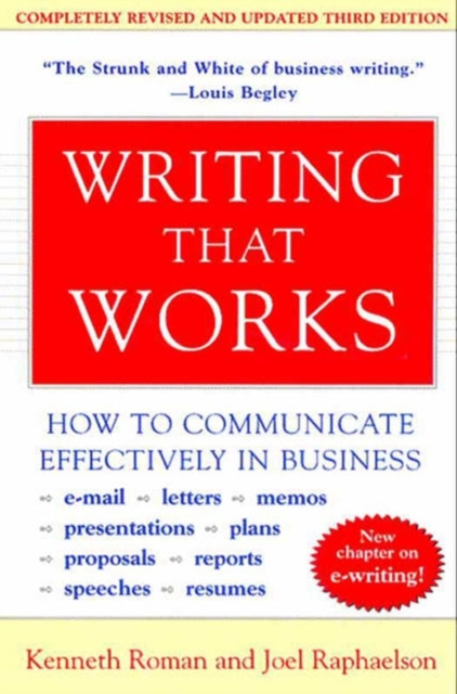 E-book Writing That Works, 3rd Edition Kenneth Roman