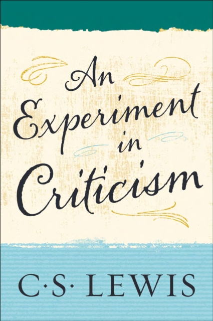 E-book Experiment in Criticism C. S. Lewis