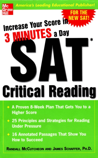 E-kniha Increase Your Score in 3 Minutes a Day: SAT Critical Reading Randall McCutcheon