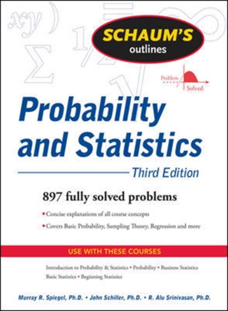 E-kniha Schaum's Outline of Probability and Statistics, 3/E John Schiller