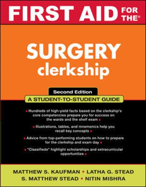 E-book First Aid for the Surgery Clerkship Matthew S. Kaufman