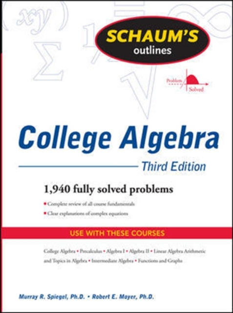 E-kniha Schaum's Outline of College Algebra, Third Edition Murray Spiegel