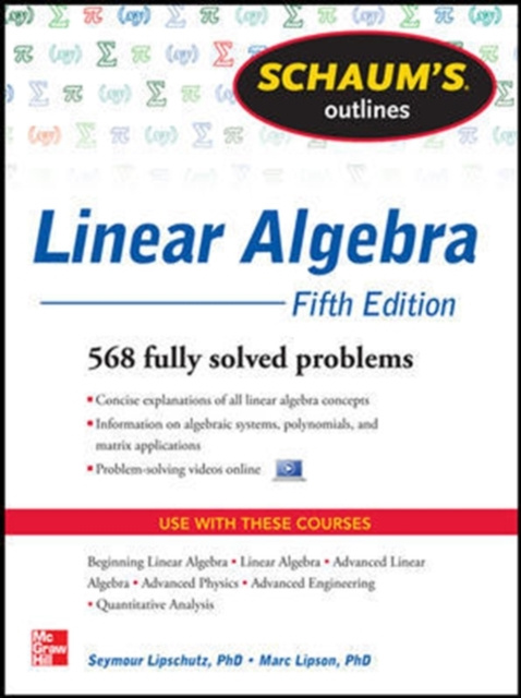 E-kniha Schaum's Outline of Linear Algebra, 5th Edition Seymour Lipschutz