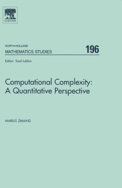 E-knjiga Computational Complexity: A Quantitative Perspective Marius Zimand