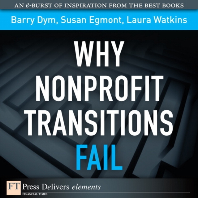 E-kniha Why Nonprofit Transitions Fail Barry Dym