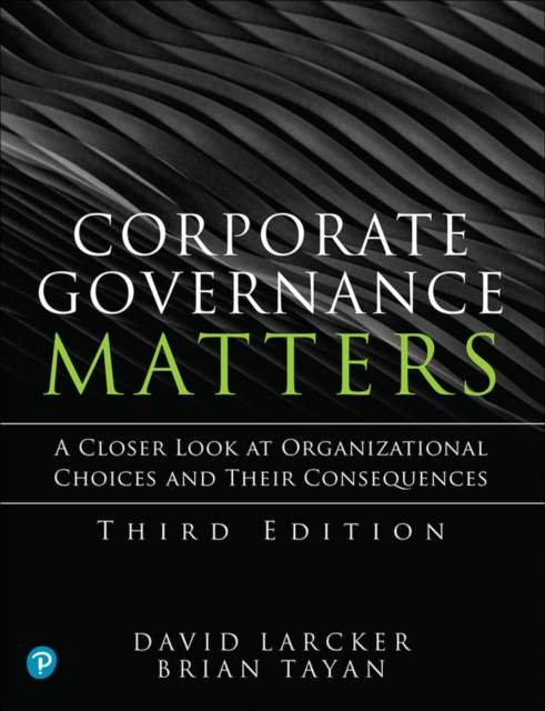 E-book Corporate Governance Matters David Larcker
