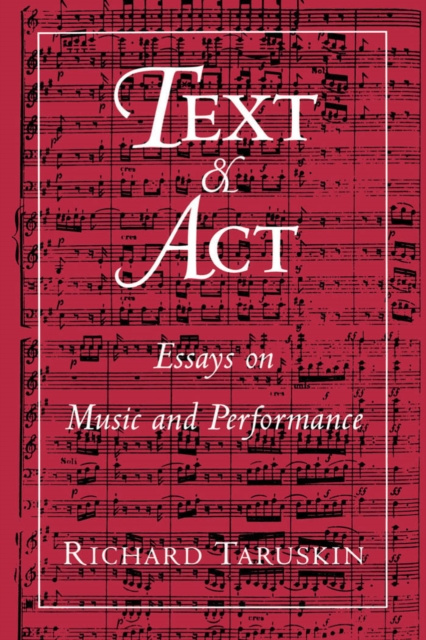 E-knjiga Text and Act Richard Taruskin