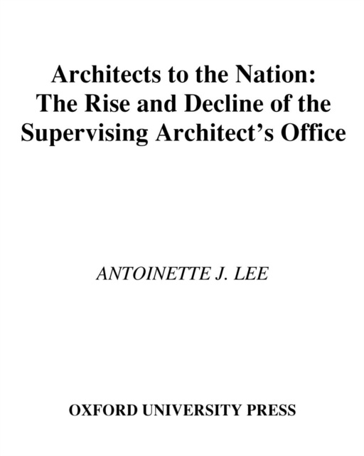 E-kniha Architects to the Nation Antoinette J. Lee