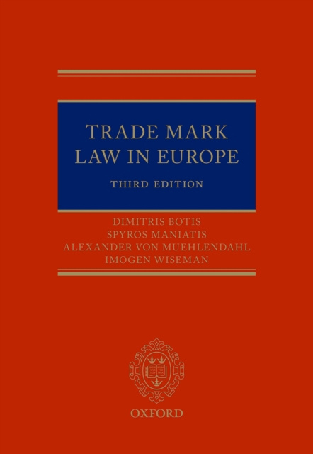 E-kniha Trade Mark Law in Europe 3e Alexander von Muhlendahl