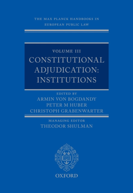E-kniha Max Planck Handbooks in European Public Law Armin von Bogdandy