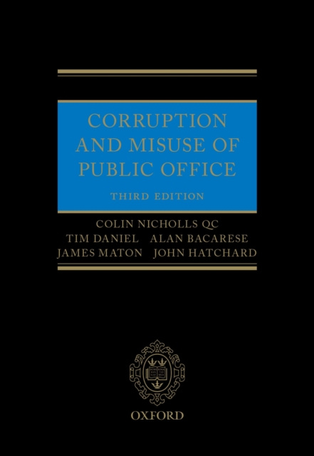E-kniha Corruption and Misuse of Public Office Colin Nicholls QC